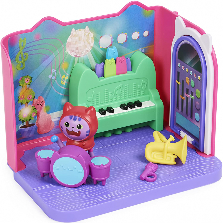 Gabby's Dollhouse, Groovy Music Room with Daniel James Catnip Figure