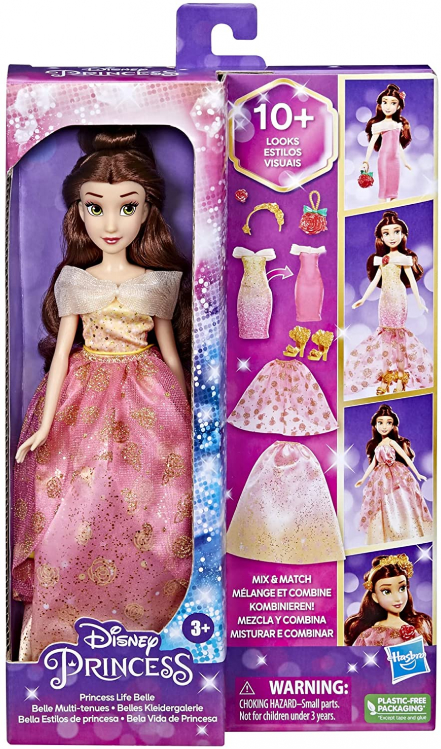 Disney Princess Life Belle with mix and match outfits