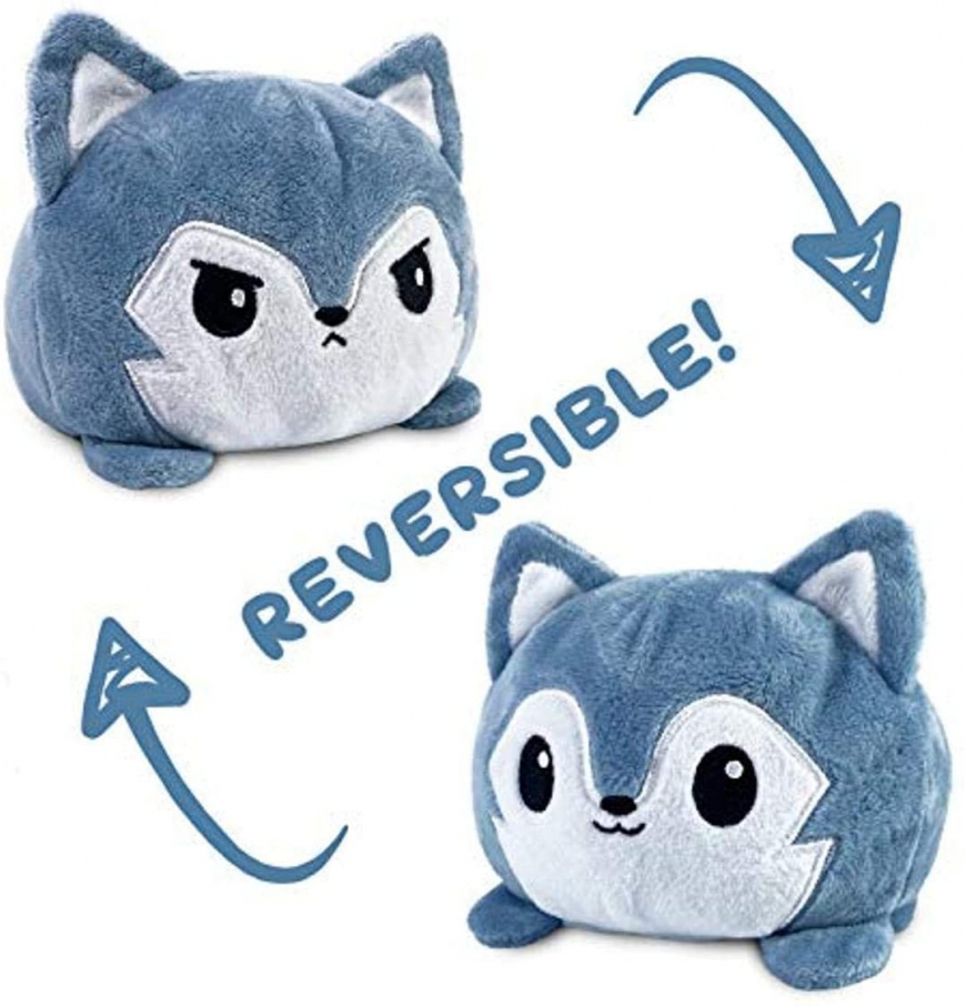 Cute new Reversible Wolf Plushie toy