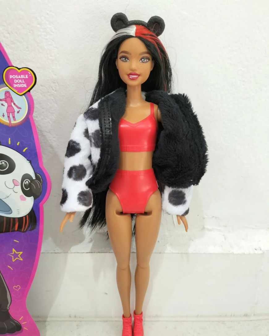 Barbie Cutie Reveal Panda doll in real life pictures