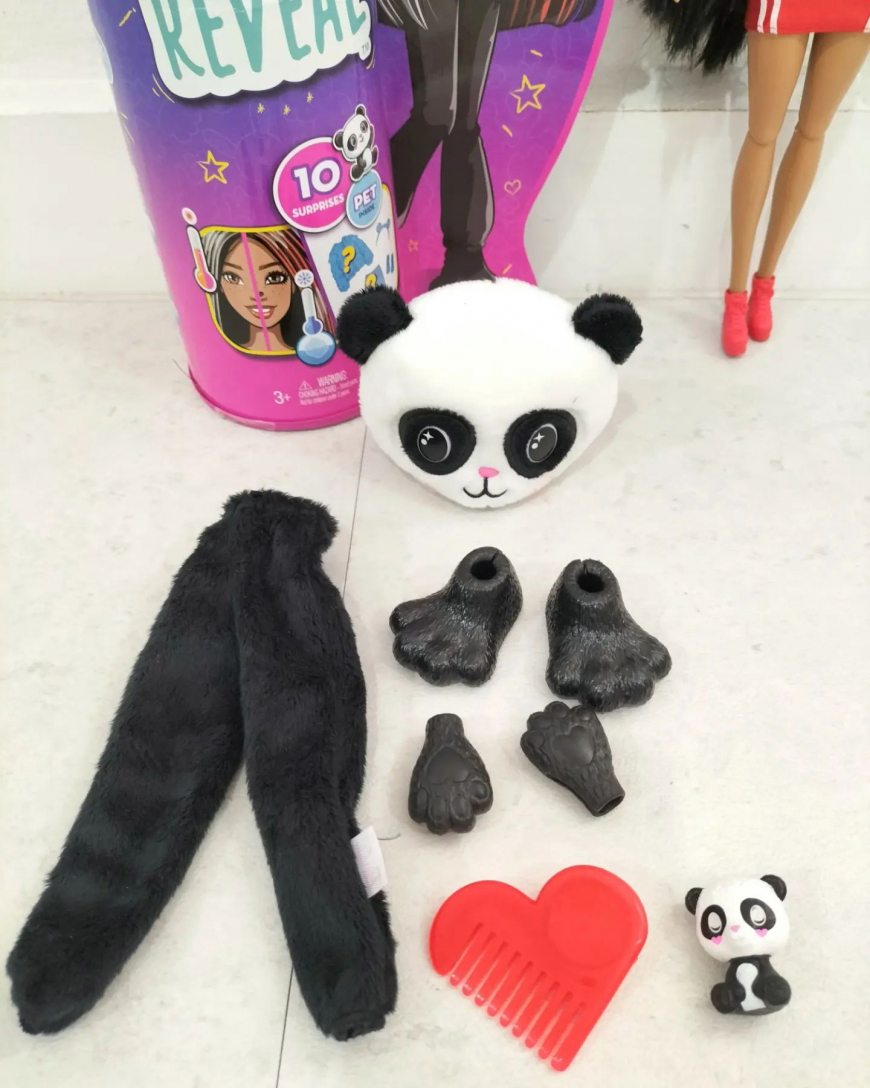 Barbie Cutie Reveal Panda doll in real life pictures