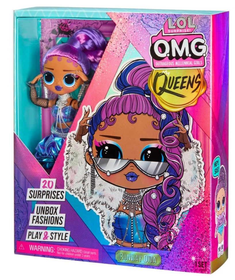 LOL Surprise OMG Queens Splash Beauty Fashion Doll 125+ Mix & Match