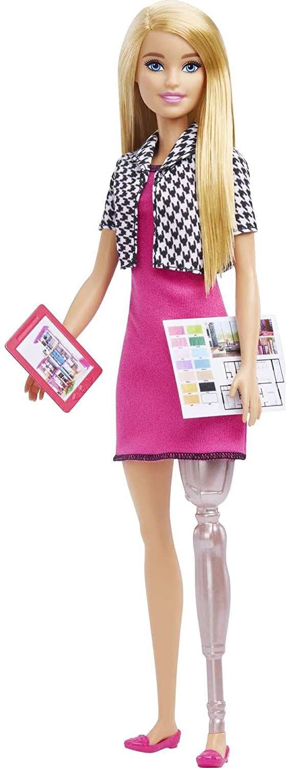 Barbie Interior Designer doll with prosthetic leg