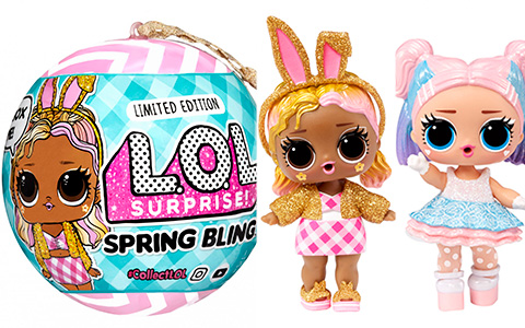 LOL Surprise Easter 2022 Spring Bling dolls Candy Q.T. and Boss Bunny