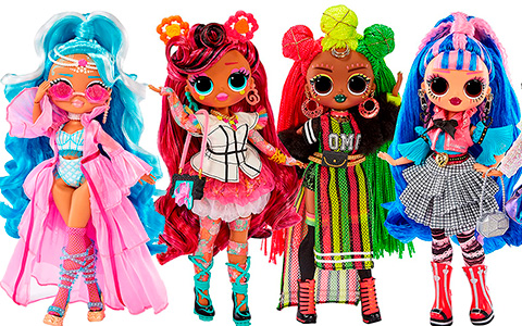 LOL OMG Queens dolls: Splash Beauty, Miss Divine, Runway Diva, Sways, Prism