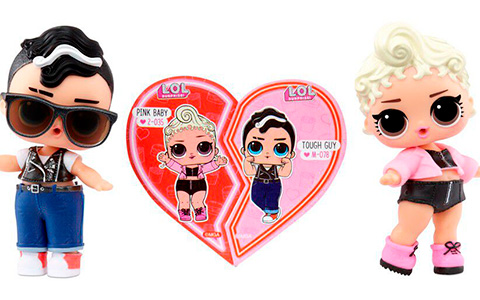 LOL Surprise BFF Sweethearts 2022 dolls limited edition Pink Baby and Tough Guy