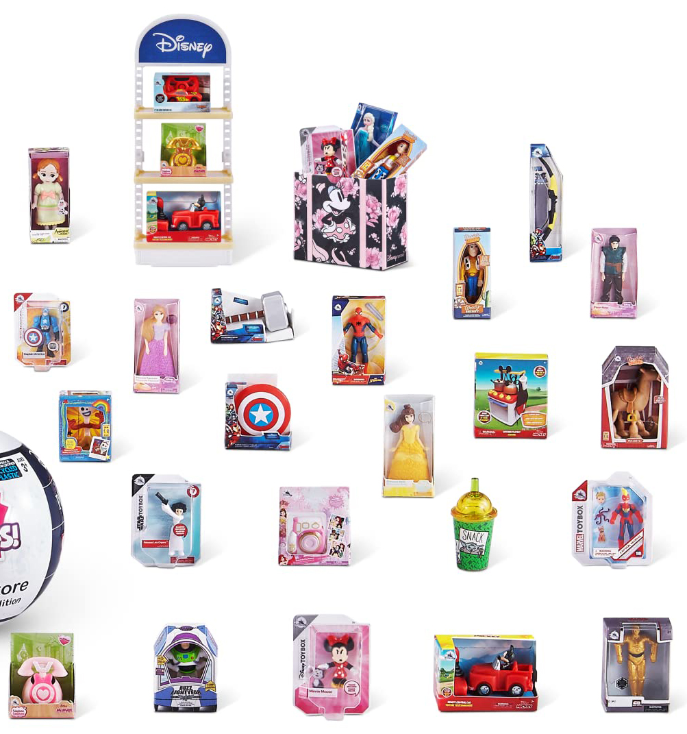 5 Surprise Mini Brands Disney Store dolls and toys miniatures 