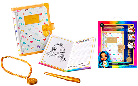 Rainbow High Secret Journal  - Fashion activity Journal with Lock