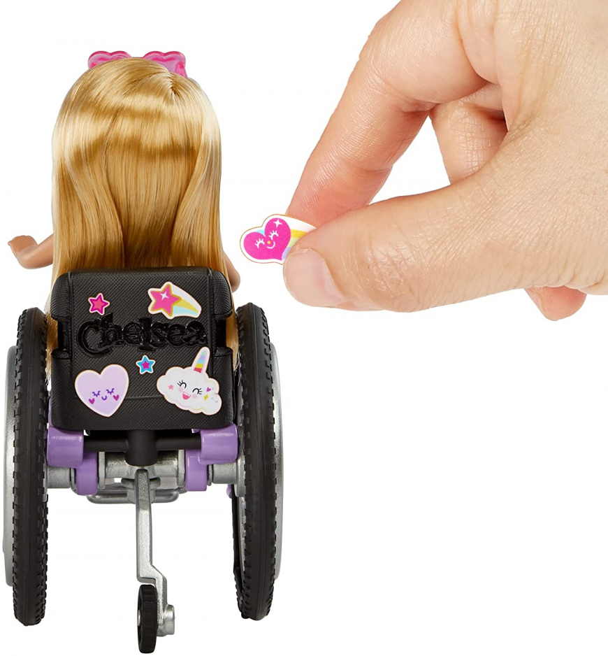 Barbie Chelsea doll with wheelchair blonde