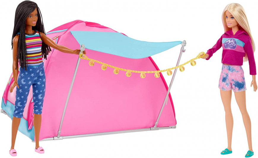 Barbie Let's go Camping tent set with 2 dolls