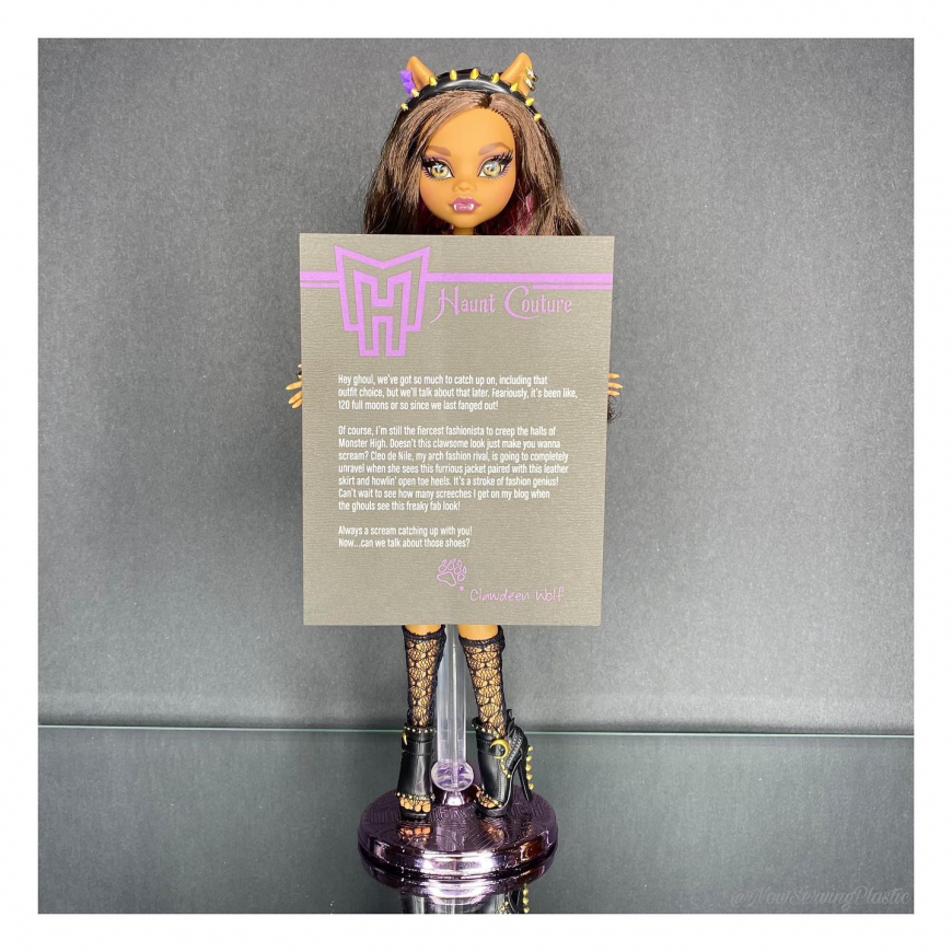 Clawdeen Wolf Haunt Couture doll Photo Review