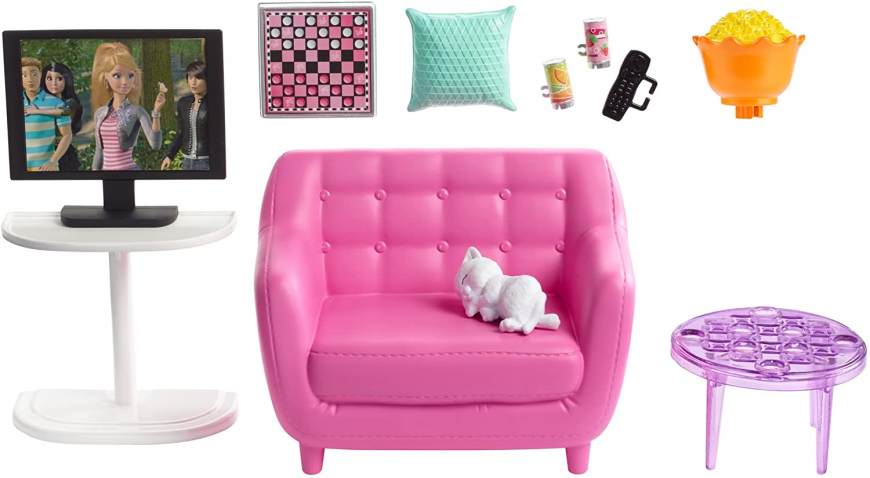 Barbie Indoor Furniture Playset Living Room