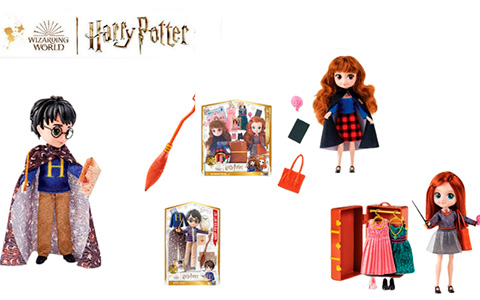 New Harry Potter Wizarding World fashion dolls from Spin Master 2022: Harry Potter and the Prisoner of Azkaban, Hermione Granger and Ginny Weasley