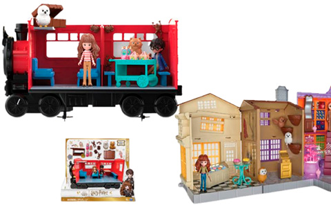 New Harry Potter Magical Minis 2022: Hogwarts Express, Diagon Alley, Three Broomsticks, 4 figures set with Rubeus Hagrid, Divination course playset