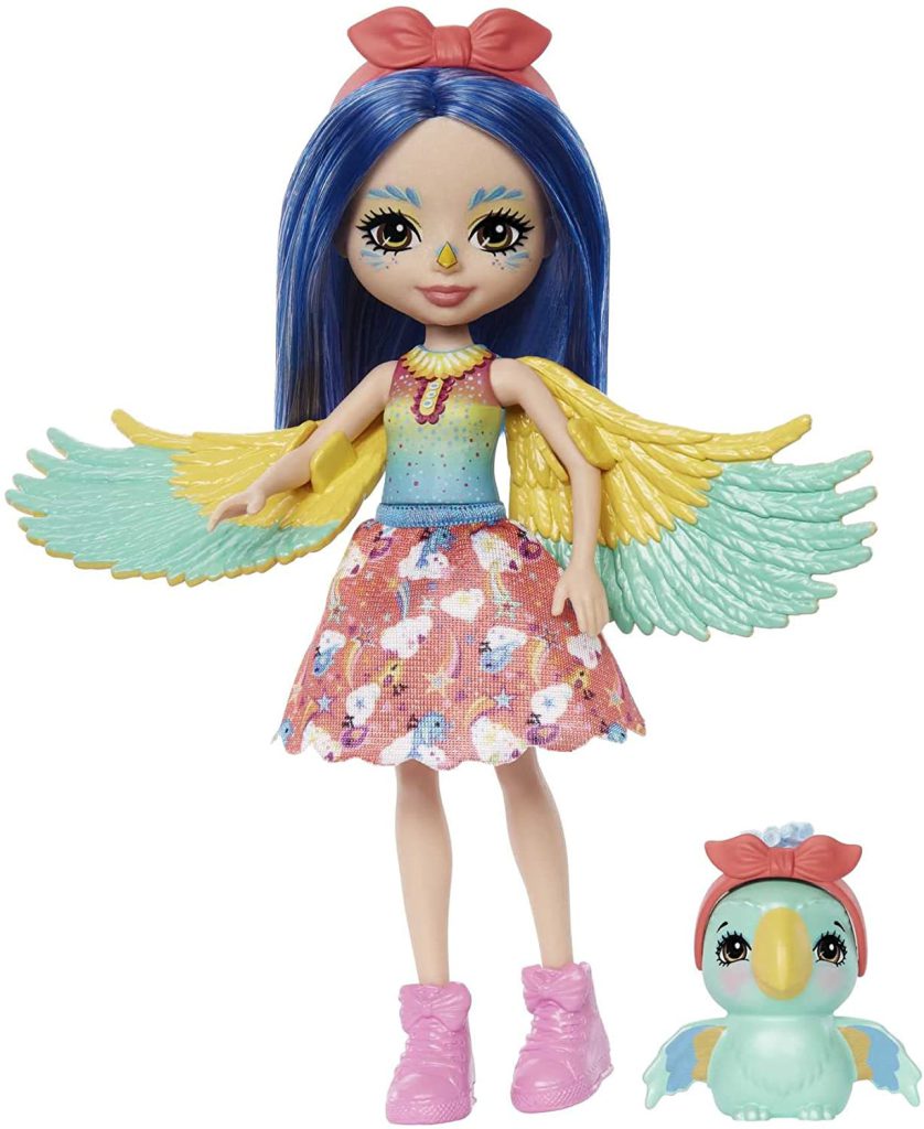 Enchantimals City Tails Prita Parakeet & Flutter doll