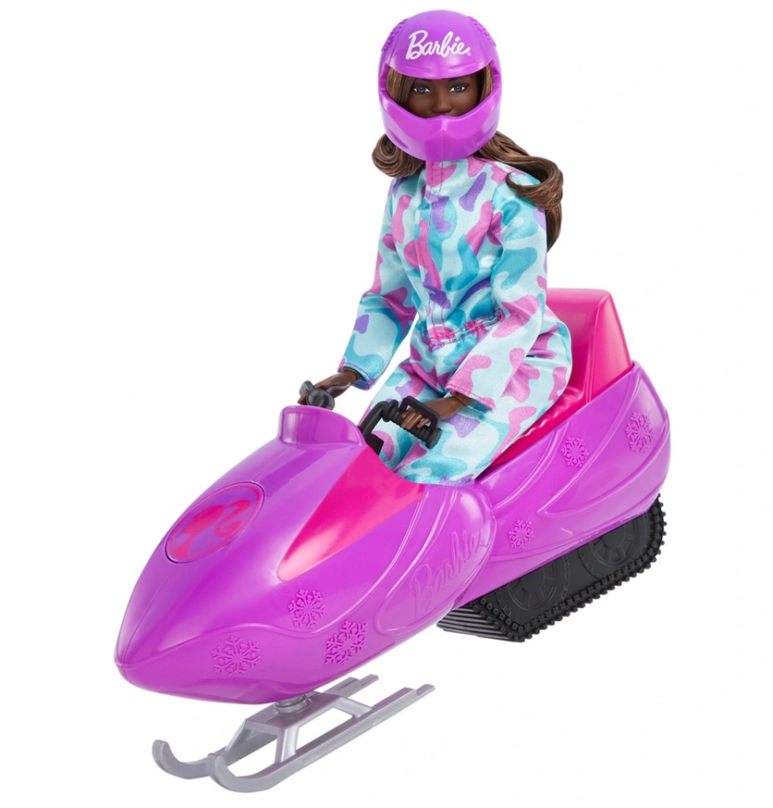 Barbie Winter Sports Dolls, Snowmobile & Accessories