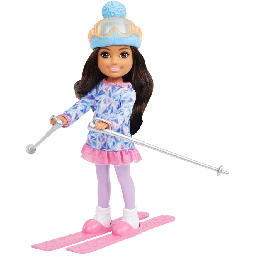 Barbie Chelsea Skier Winter Doll and Accessories