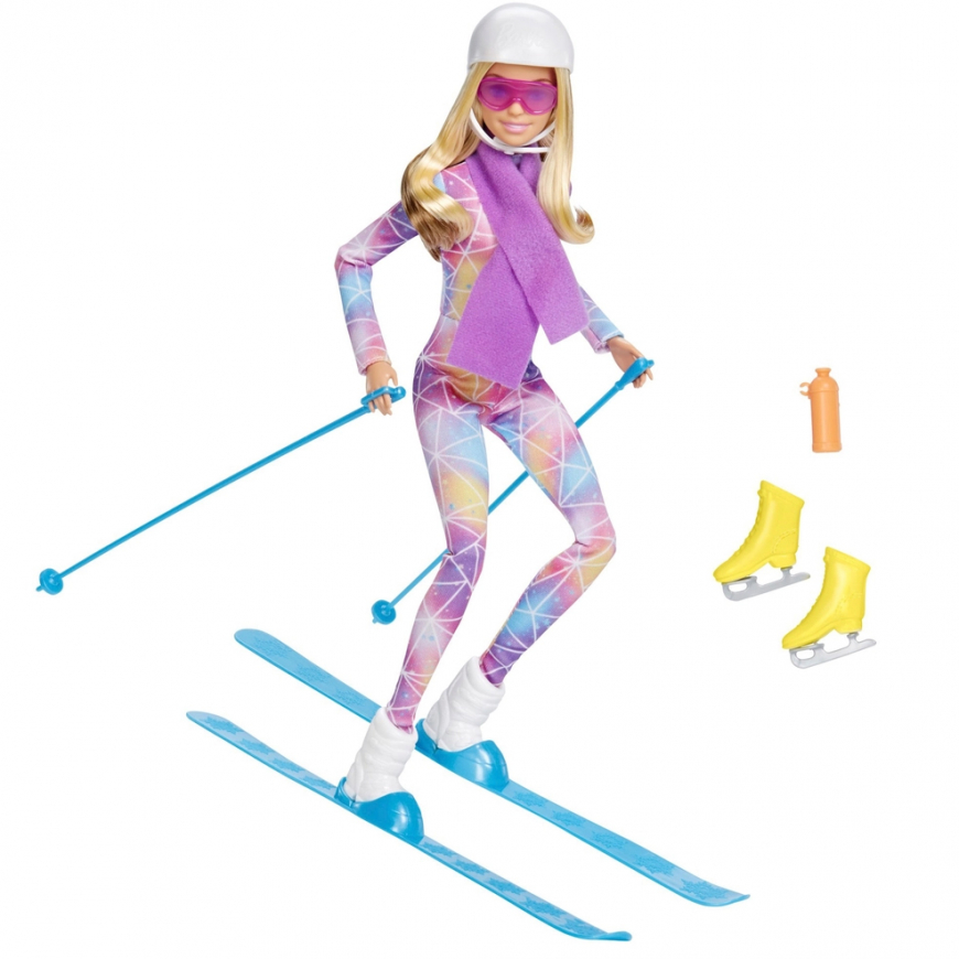 Barbie Skier Winter Doll and Accessories