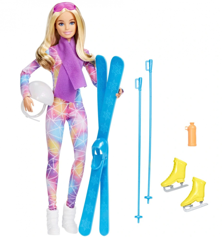 Barbie Skier Winter Doll and Accessories