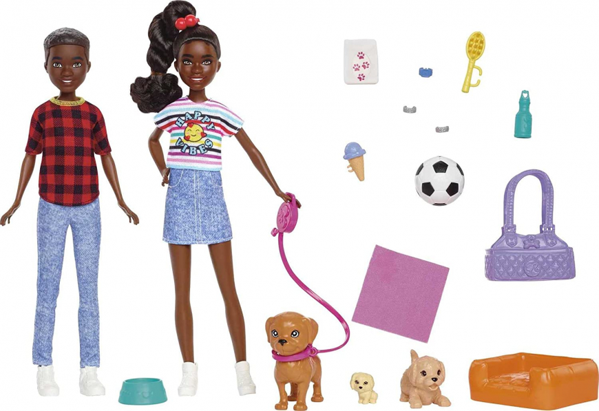 Barbie It Takes Two Playset with Jackson & Jayla Twins dolls