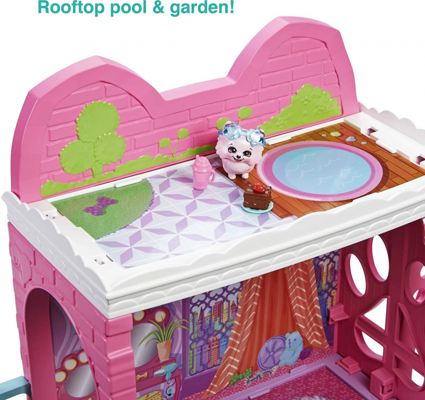 Enchantimals Town House and Cafe Playset with doll