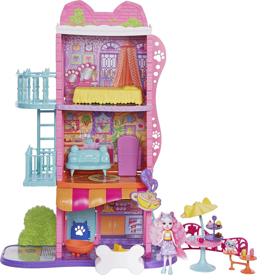 Enchantimals Town House and Cafe Playset with doll