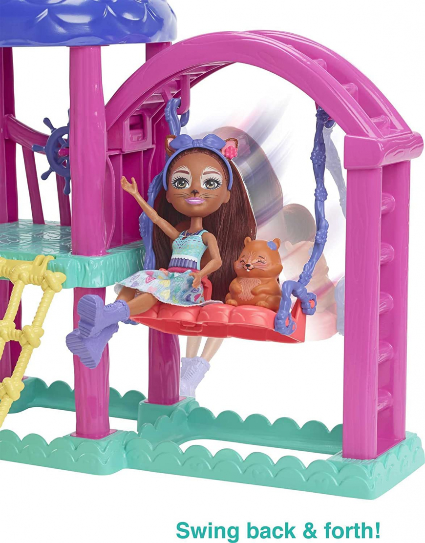 Enchantimals City Fun Playground Playset with 2 dolls