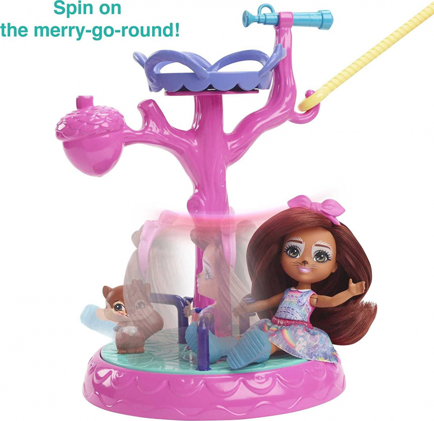 Enchantimals City Fun Playground Playset with 2 dolls