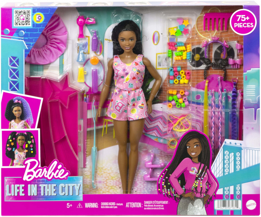 Barbie Life in The City Brooklyn Hair Playset 2022 doll