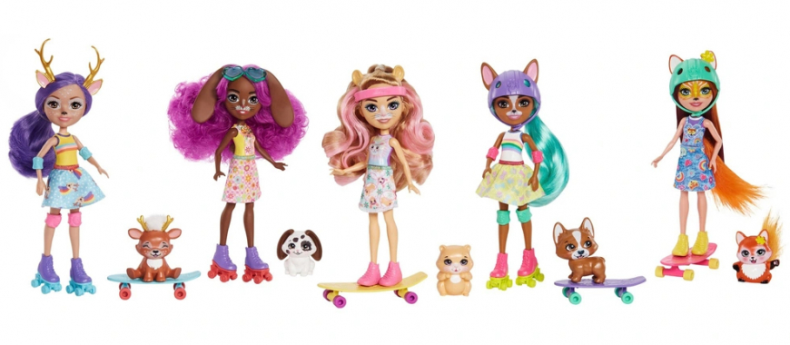 Enchantimals City Tails - Skating Friends Dolls