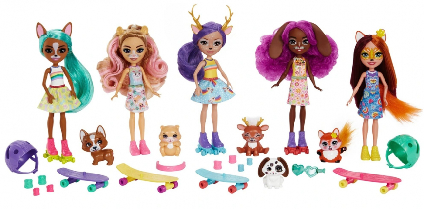 Enchantimals City Tails - Skating Friends Dolls