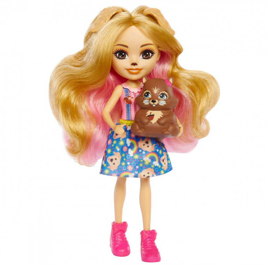 Enchantimals City Tails Gerika Golden Retriever doll set