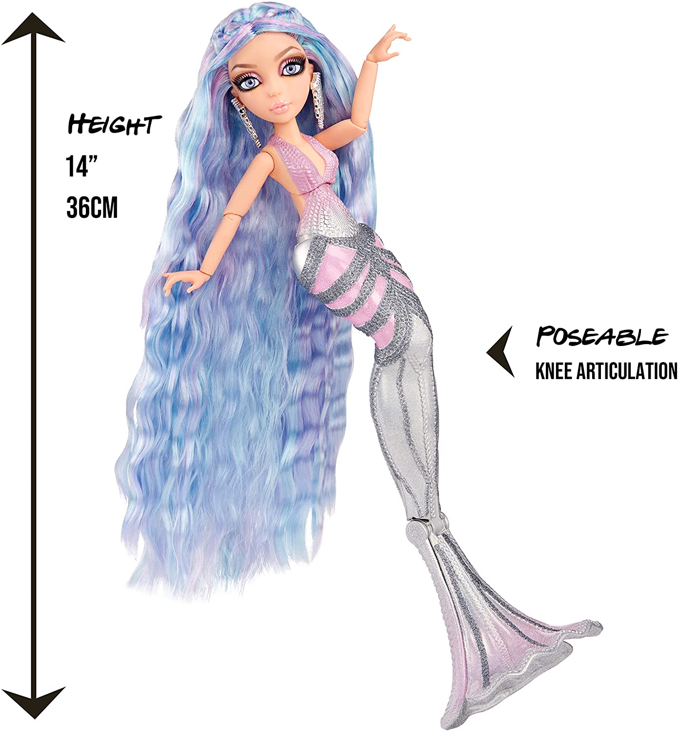 Original Mermaze Mermaidz Mermaid Color Changing Series No Eyeball