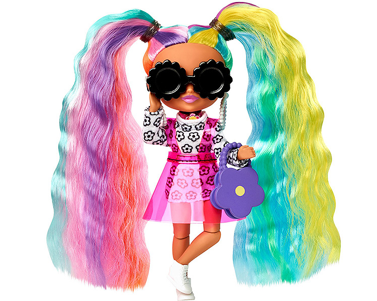 Barbie Extra Minis Daisy Rainbow Pigtails doll (HHF82)