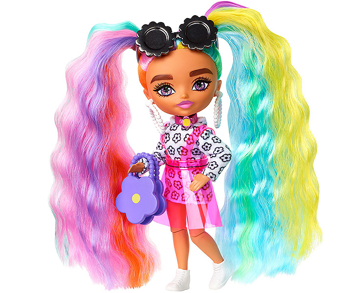 Barbie Extra Minis Daisy Rainbow Pigtails doll (HHF82)