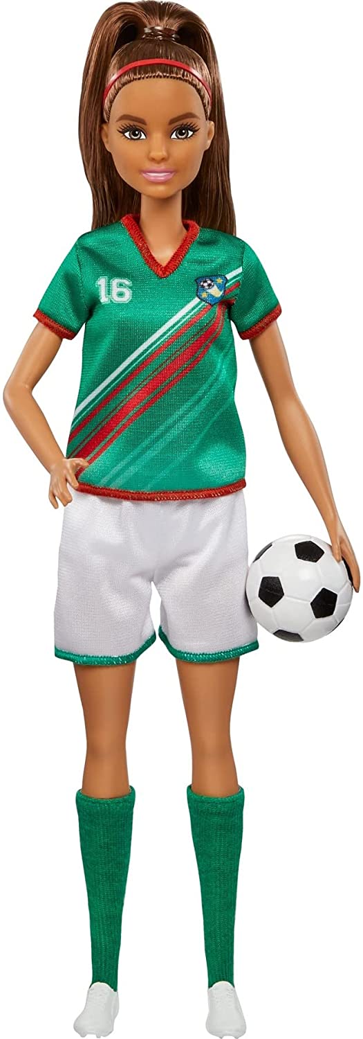 Barbie Soccer doll brunette HCN18