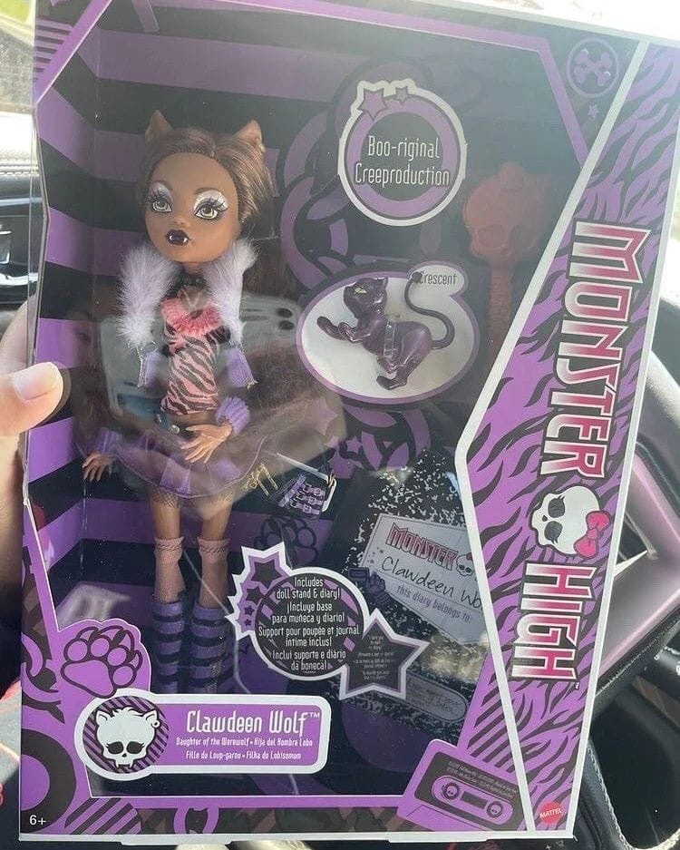 Monster High Clawdeen Wolf Reproduction Doll With Doll Stand & Accessories,  New 2022