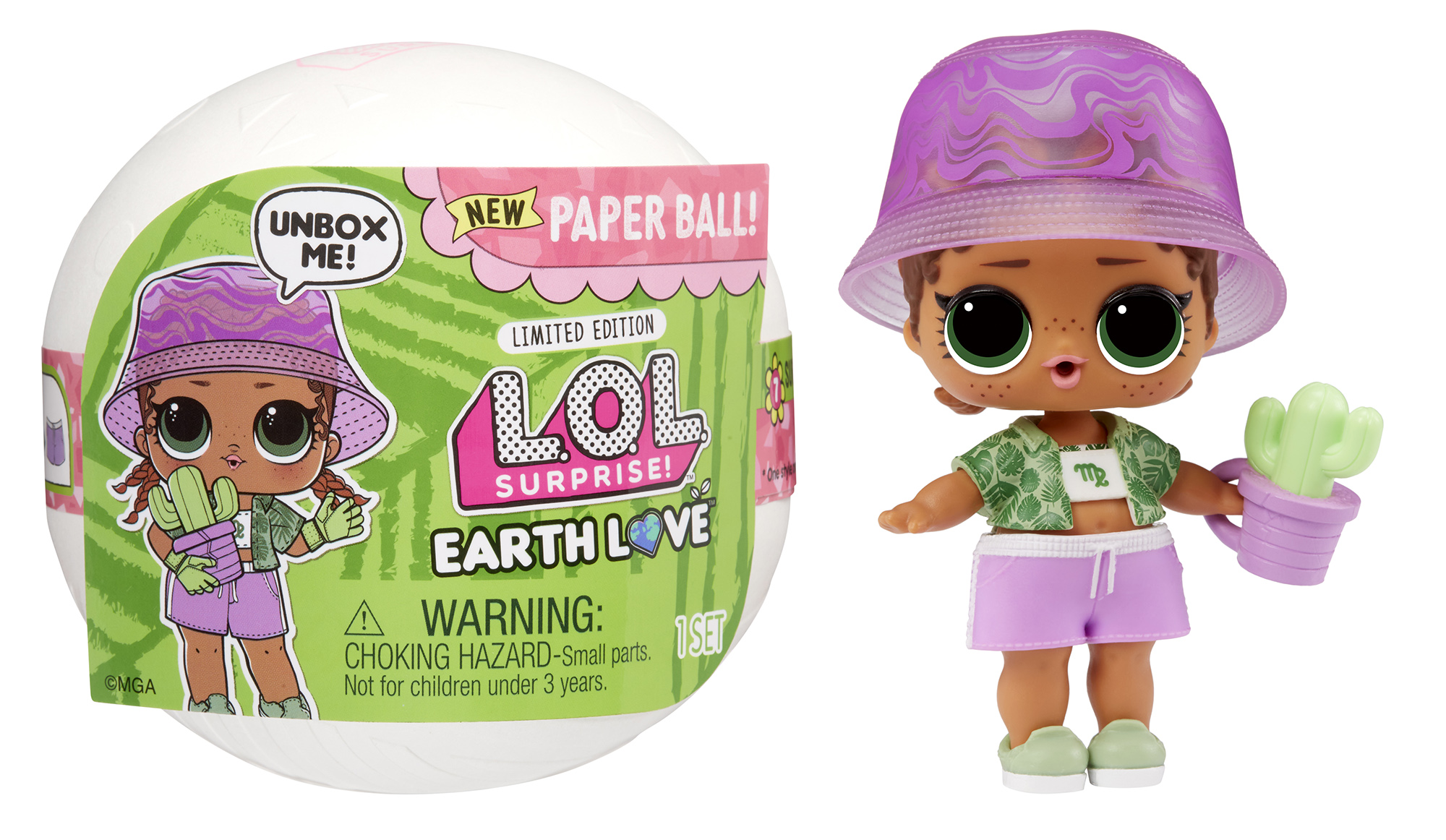 LOL Surprise Earth Love limited edition dolls in new paper ball