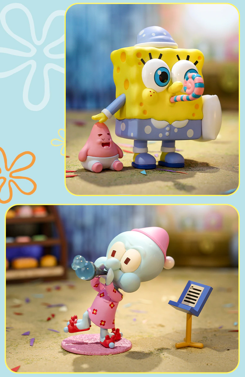 Pop Mart SpongeBob: Pajamas Party figures