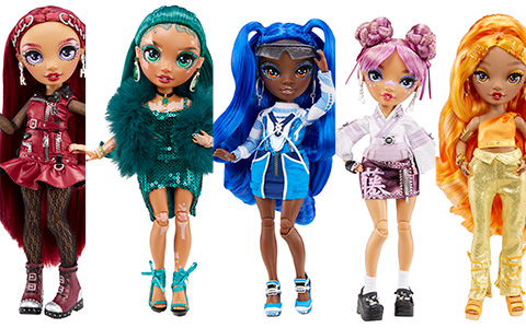 Rainbow High Series 4 dolls: Mila Berrymore, Meena Fleur, Jewel Richie, Coco Vanderbalt, Lila Yamamoto and Delilah Fields