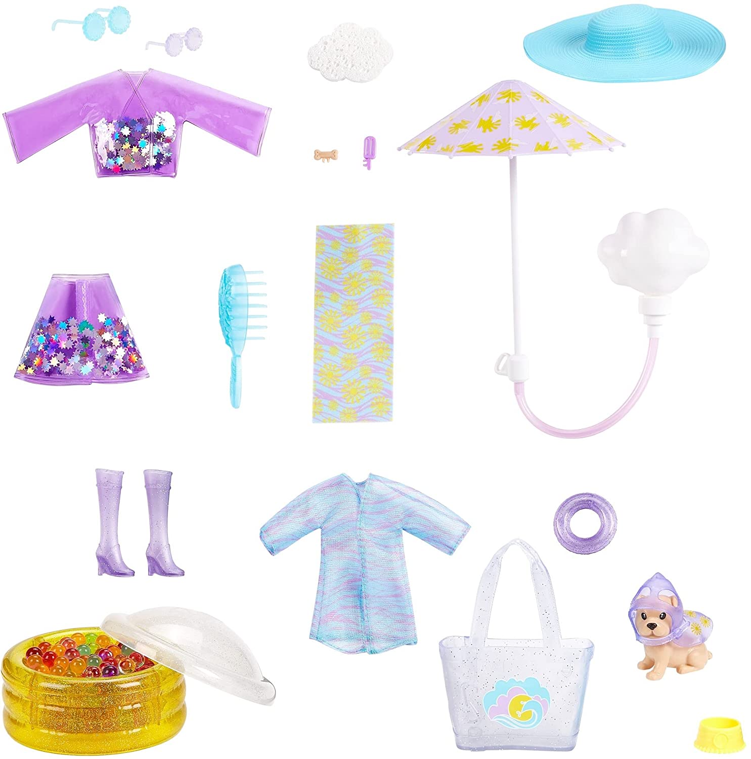 Barbie color reveal shop accessories