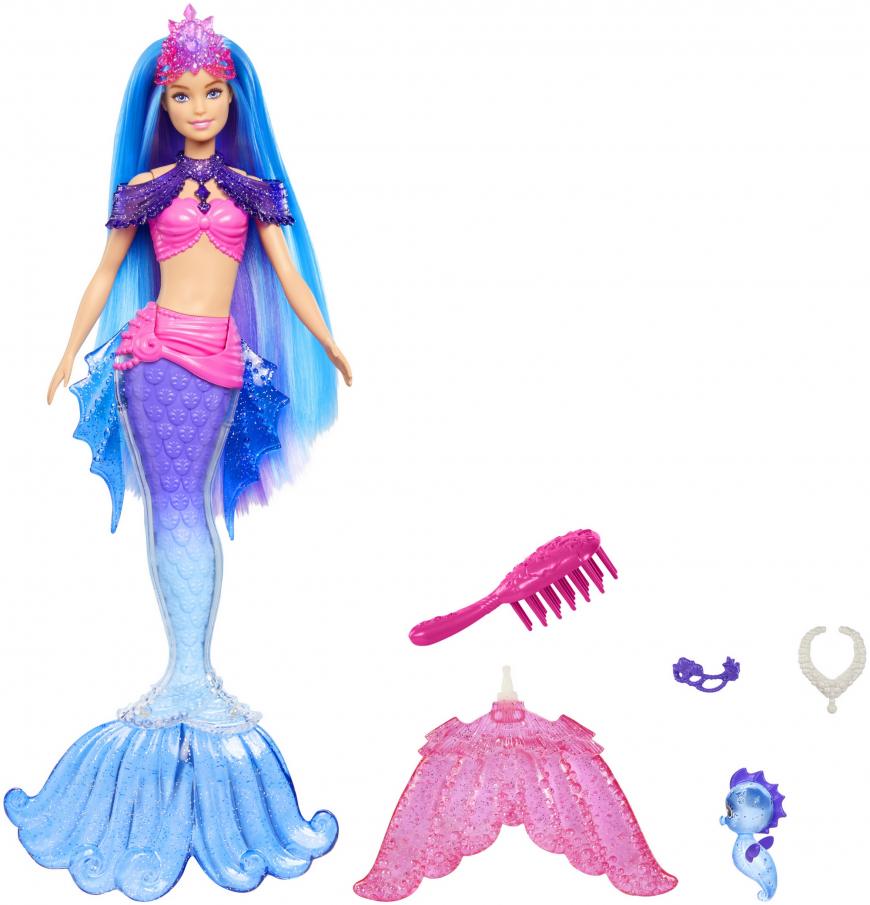 Barbie Mermaid Power Barbie “Malibu” Roberts Mermaid Doll, Pet & Accessories