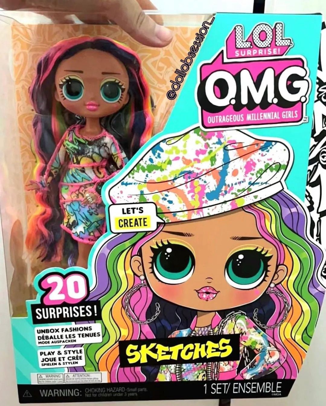 LOL OMG Series 6 dolls: Melrose and Sketches 