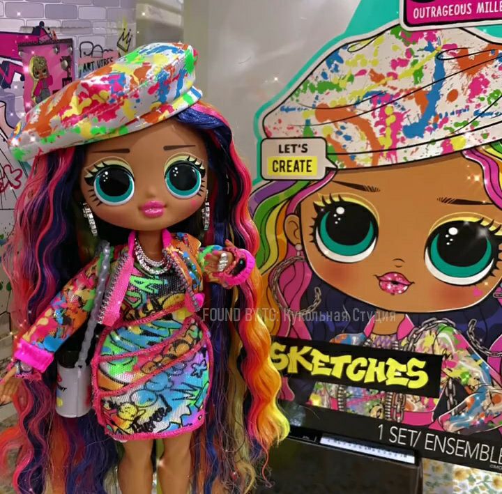 LOL OMG Series 6 dolls: Melrose and Sketches