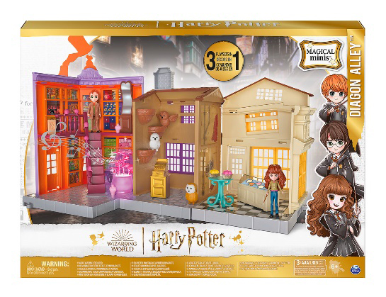 New Harry Potter Magical Minis 2022: Hogwarts Express, Diagon Alley, Three Broomsticks, 4 figures set with Rubeus Hagrid, Divination course playset