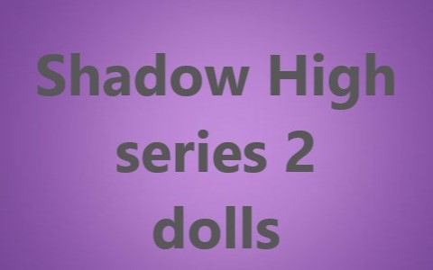 Rainbow High Shadow High series 2 dolls