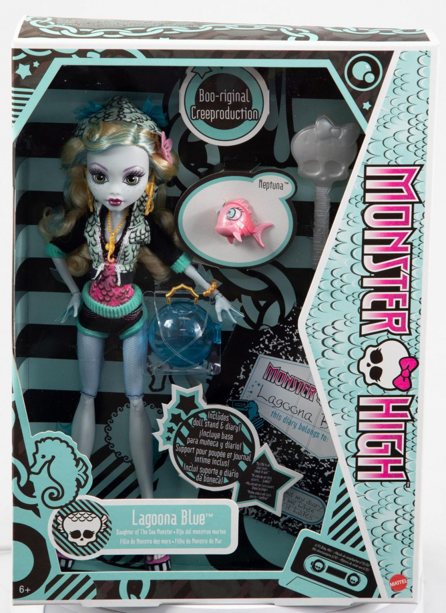 Monster High Lagoona Blue doll 2022 reproduction