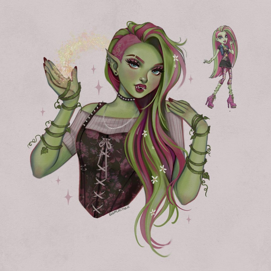 Monster High cute fanart: creepy corsets series from L u m a