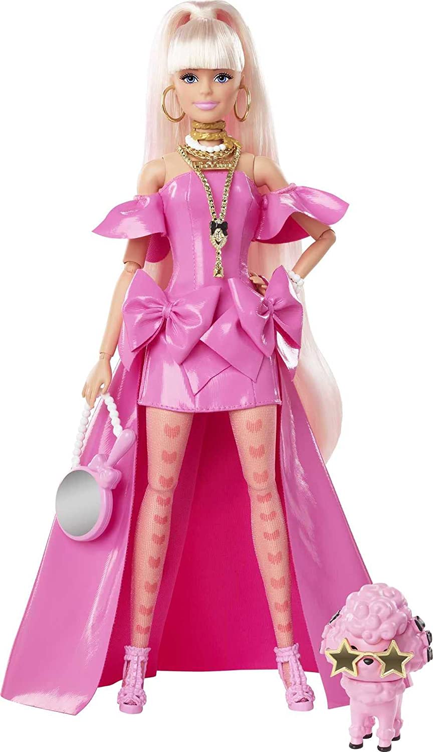 Barbie Extra Fancy doll in Pink Dress HHN12