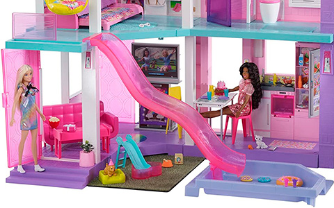 Barbie 60th Celebration Dreamhouse house with 2 exclusive dolls